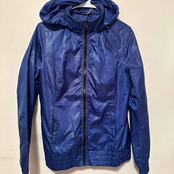 soia and kyo Nylon Rain Jacket Women’s Large With Hoodie - Picture 1 of 6